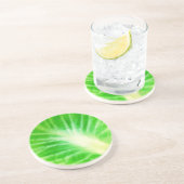 Cabbage Leaf Getränkeuntersetzer (Seite)