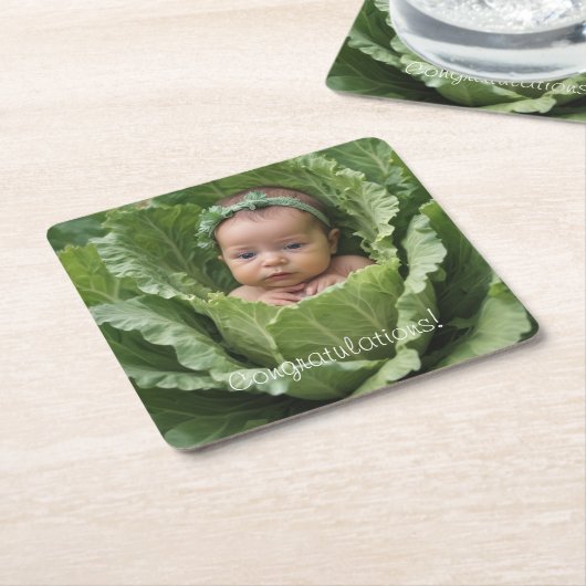 Cabbage Patch Baby Rechteckiger Pappuntersetzer (angewinkelt)