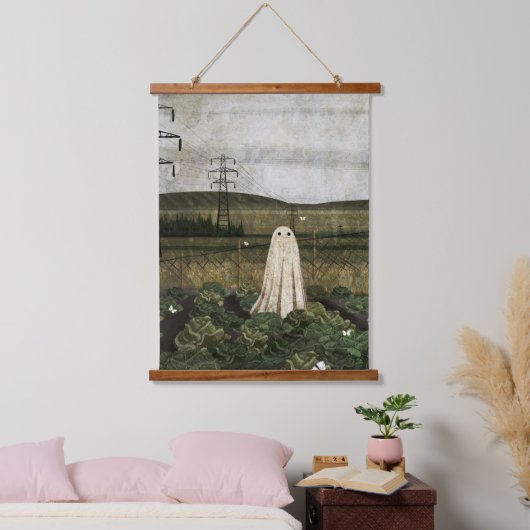 Cabbage Patch Ghosts Wandteppich Mit Holzrahmen (Schlafzimmer)