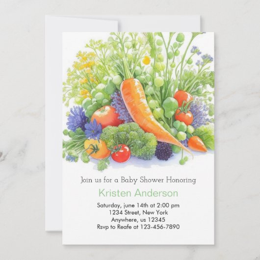 Cabbage Patch Joy Baby Dusche Einladung (Vorderseite)