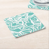Cabbage Print Rechteckiger Pappuntersetzer (angewinkelt)