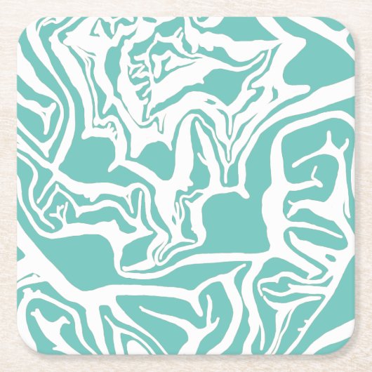 Cabbage Print Rechteckiger Pappuntersetzer (Vorderseite)