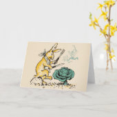 "Cabbage Rabbit" Grußkarte Karte (Gelbe Blume)