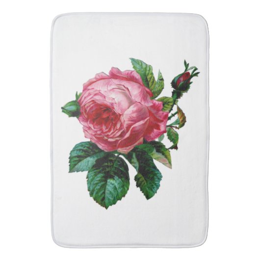 Cabbage Rose Badematte (Vorderseite Vertikal)