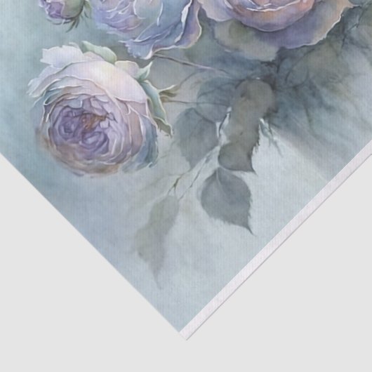 Cabbage-Rose in Vase-Dekoupage Seidenpapier (Ausschnitt)