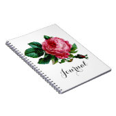 Cabbage Rose Journal-Notebook Notizblock (Rechte Seite)