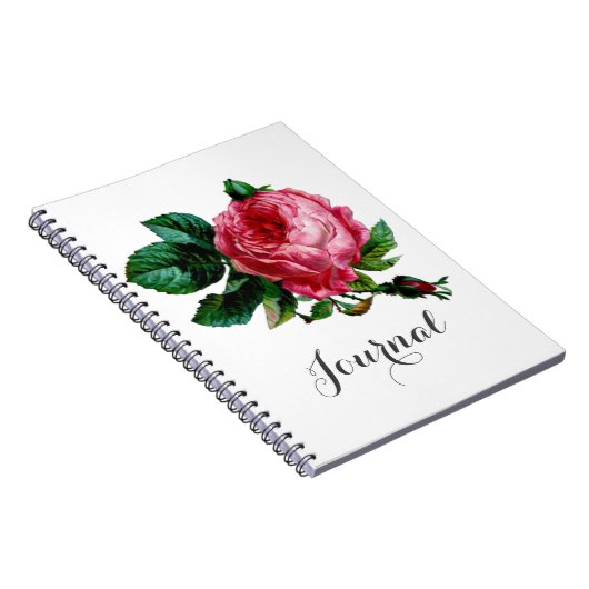 Cabbage Rose Journal-Notebook Notizblock (Rechte Seite)