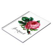 Cabbage Rose Journal-Notebook Notizblock (Linke Seite)