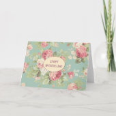 Cabbage Rose Muttertag Karte (Vorderseite)