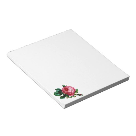 Cabbage-Rose Notepad Notizblock (angewinkelt)