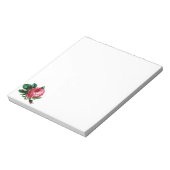 Cabbage-Rose Notepad Notizblock (Rotiert)