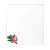 Cabbage-Rose Notepad Notizblock (Vorderseite)