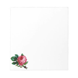Cabbage-Rose Notepad Notizblock