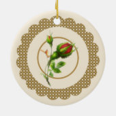 Cabbage Rose Ornament (Hinten)