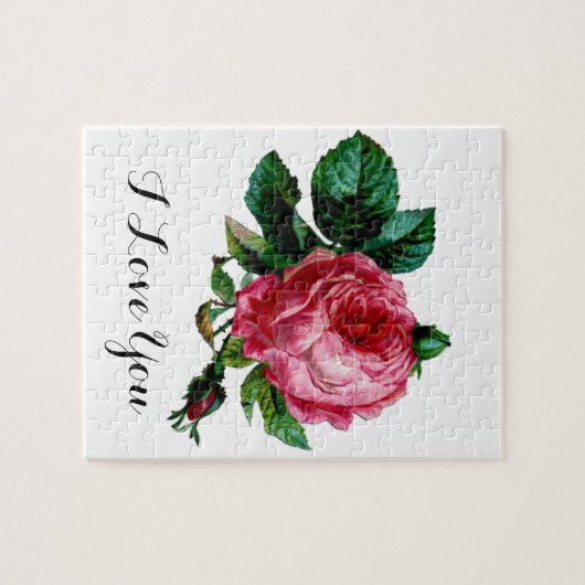 Cabbage Rose Puzzle (Horizontal)