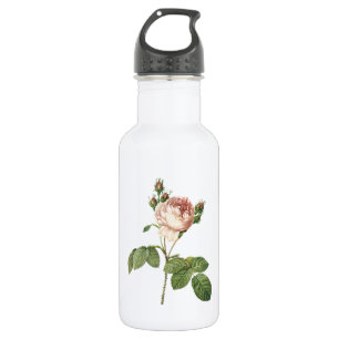Cabbage Rose (Rosa centifolia) von Redouté Trinkflasche