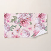 Cabbage Rose Rosa Mischungen Badhandtuch Set (Handtuch)