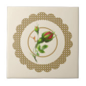 Cabbage Rose Tile Fliese (Vorderseite)