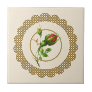 Cabbage Rose Tile Fliese