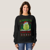 Cabbage Vegetable Xmas Tree Ugly Cabbage Christm Sweatshirt (Vorne ganz)