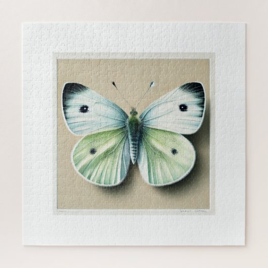 Cabbage white butterfly 120924IREF250 - Watercolor Puzzle (Vertikal)