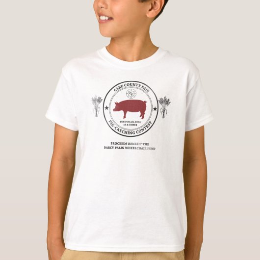Cabe Landkreis Pig Catching Contest KIDS T-Shirt (Vorderseite)