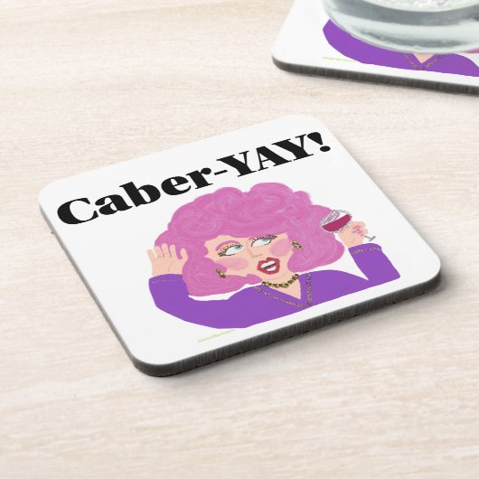 Caber-YAY wine lady Untersetzer (Linke Seite)