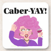 Caber-YAY wine lady Untersetzer (Vorderseite)