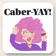 Caber-YAY wine lady Untersetzer