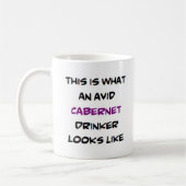 Cabernet-Drinker, begeistert Kaffeetasse (Links)