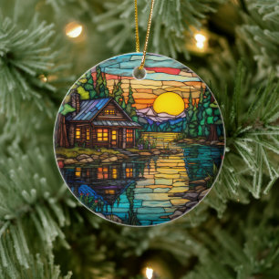 Cabernet Keramik Decorative verkleidete Glaswände Ornament