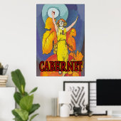 Cabernet Magd, Wein Poster (Heimbüro)