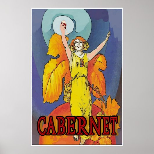 Cabernet Magd, Wein Poster (Vorne)