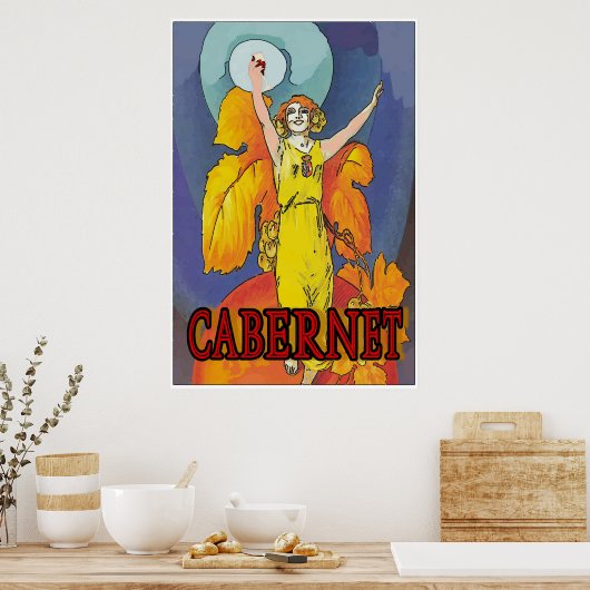 Cabernet Maid, Wein Poster (Küche)