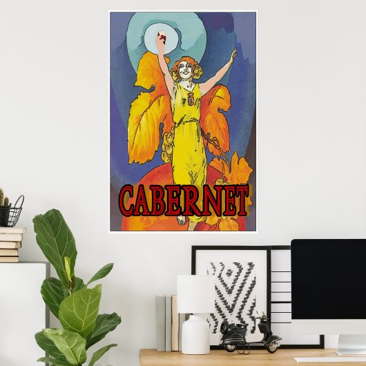 Cabernet Maid, Wein Poster (Heimbüro)