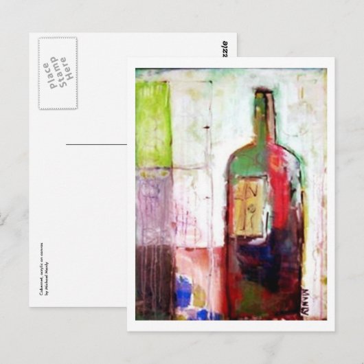 Cabernet Postkarte (Vorne/Hinten)