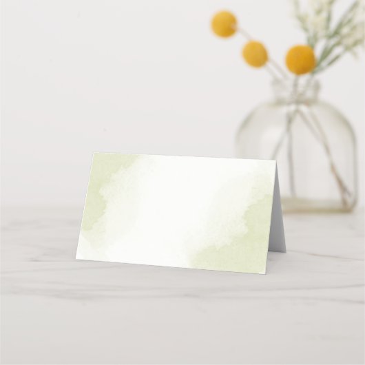 Cabernet rosa Blume grüne Blätter Platzkarte (Rückseite)