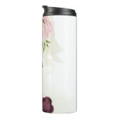 Cabernet rosa Blumengrün Thermosbecher (Nach rechts gedreht)