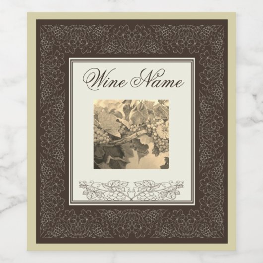 Cabernet Sauvignon Altes Weinetikett (Einzelnes Label)