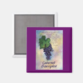 Cabernet Sauvignon Magnet (Vorderseite/Rückseite)