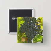 Cabernet Sauvignon Traubchen im Schloss Button (Vorne & Hinten)