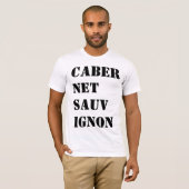Cabernet-Sauvignon Wein-Shirt T-Shirt (Vorne ganz)