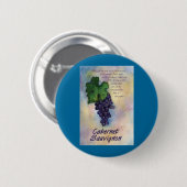 Cabernet Sauvignon Wine Button (Vorne & Hinten)