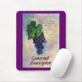 Cabernet Sauvignon Wine Mousepad (Mit Mouse)