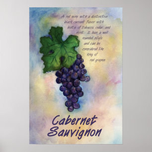 Cabernet Sauvignon Wine Print Poster