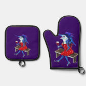 Cabernet Trixie Ofenhandschuh & Topflappen-Set (Vorderseite)