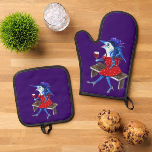 Cabernet Trixie Ofenhandschuh & Topflappen-Set