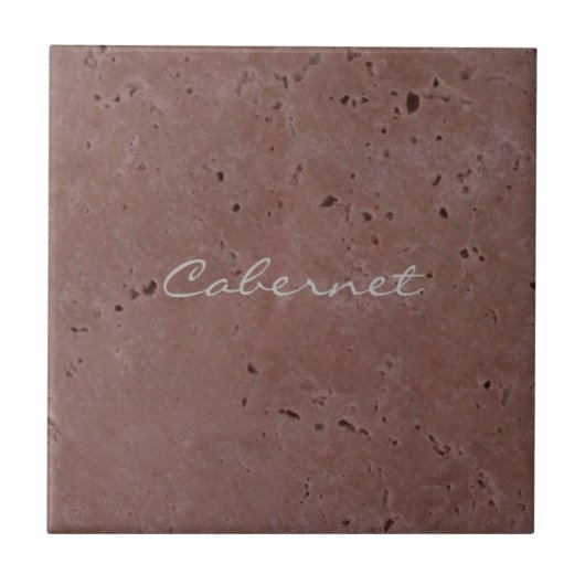 Cabernet Wein Rot Travertin 2.0 Fliese (Vorderseite)
