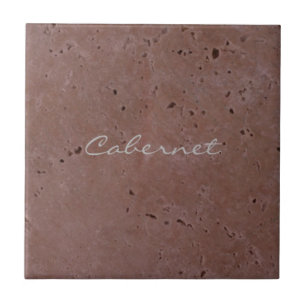 Cabernet Wine Red Travertine 2.0 Fliese