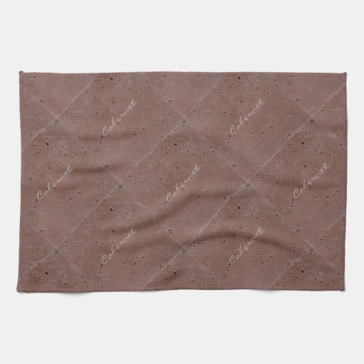 Cabernet Wine Travertine Tile Handtuch (Horizontal)